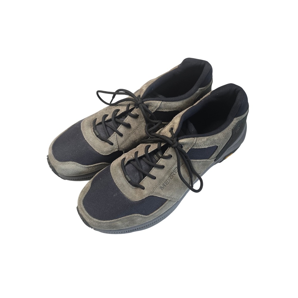 Merrell Ontario 85 Low Hiking Shoes Mens Size 15 Brown Black Suede Vibram Good